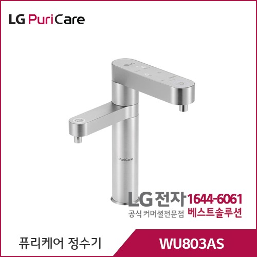 LG 퓨리케어 정수기 (듀얼, 냉정) 실버 WU803AS