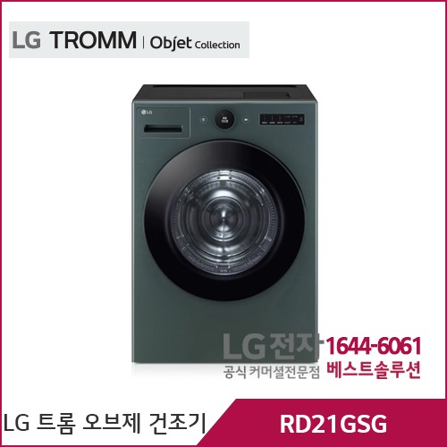 LG 트롬 오브제컬렉션 건조기 네이처그린 RD21GSG