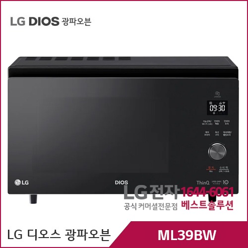 LG 디오스 광파오븐 블랙 ML39BW