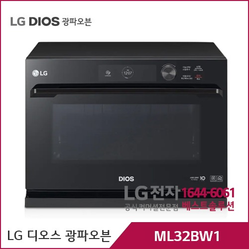 LG 디오스 광파오븐 스모그블랙 ML32BW1