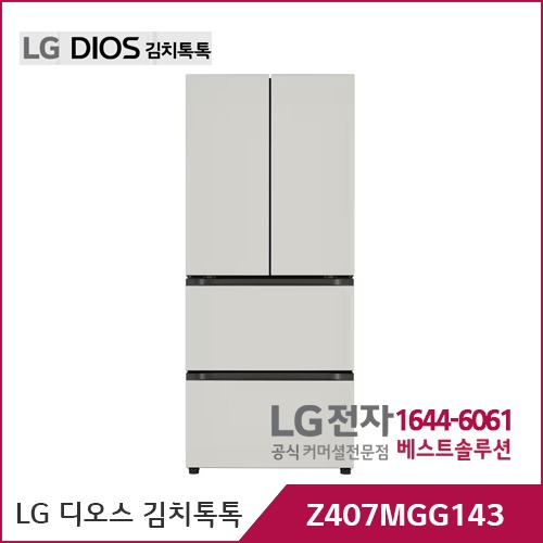 LG 디오스 오브제컬렉션 김치톡톡 그레이/그레이 Z407MGG143
